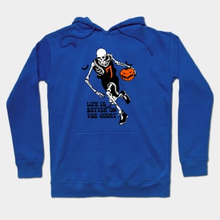 Basketball skeleton Halloween Hoodie